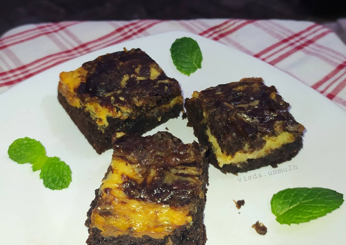 Fudgy Brownies Cream Cheese Ekonomis