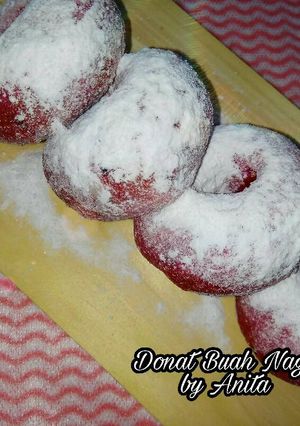 Foto resep 25. Donat Buah Naga