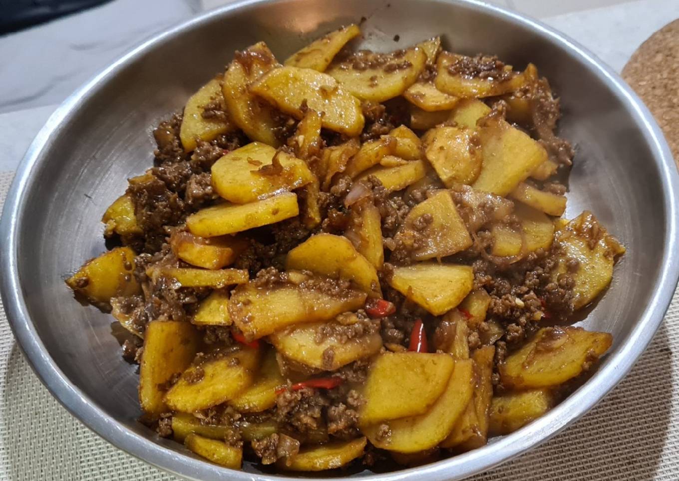Kentang Daging Cincang (Sapi/Babi)