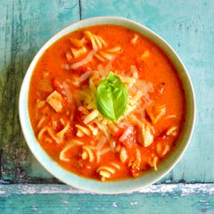 A picture of Chicken Pasta Soup.