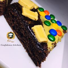 A picture of Brownie pizza.