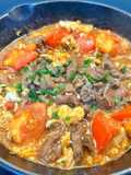 Beef and Eggs in Tomato Sauce