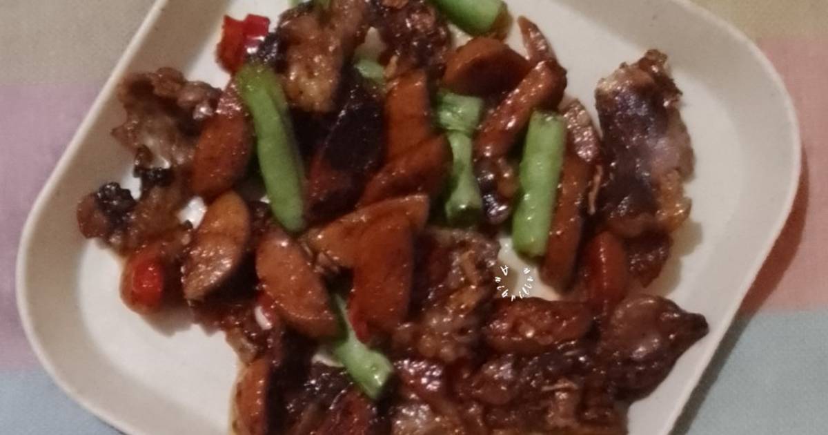 Resep Oseng Daging Slice Sosis Dan Buncis Oleh Ani Brilian Cookpad