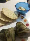 Alcachofas en salsa bechamel