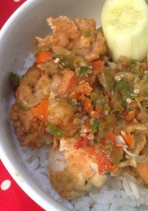 Foto resep Ayam Geprek sambel kecombrang