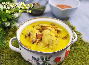 Foto resep Opor ayam bumbu kuning