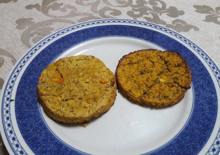 Hamburguesas de lenteja veganas
 🍔