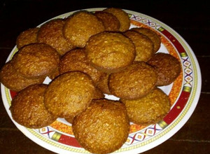 Una foto de Ponquecitos (cupcake) de auyama (calabaza)