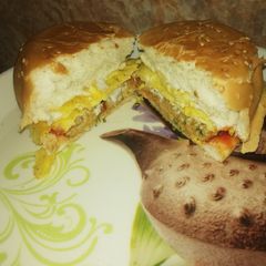Shami burger A picture of Shami burger.