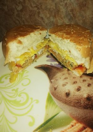 A picture of Shami burger.