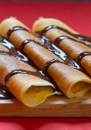 Une photo de Crêpes moelleuses sans gluten