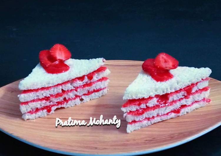 Recipe of Ultimate Strawberry Jam Sandwich