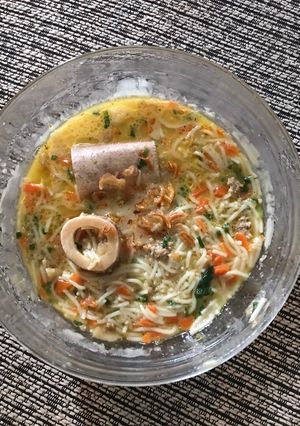 Foto resep Miesoa with Minced beef and sumsum #mpasi14bulan
