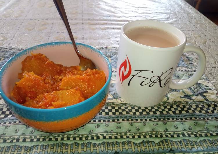 Step-by-Step Guide to Cook Super Quick Tea with pumpkin