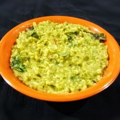 A picture of Palak dal khichdi.