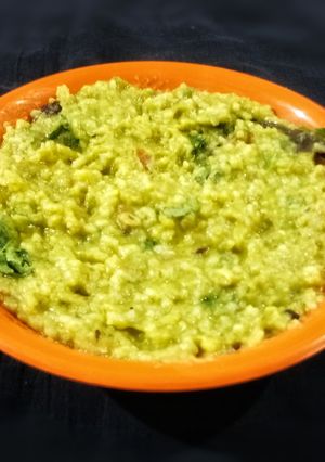 A picture of Palak dal khichdi.