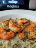 CREVETTES ET POIREAUX A L'AIL DES OURS AU COOK EXPERT