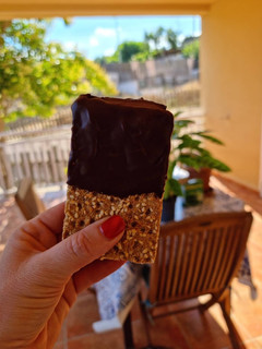 Una foto de Helado crema plátano 🍌y cacahuete