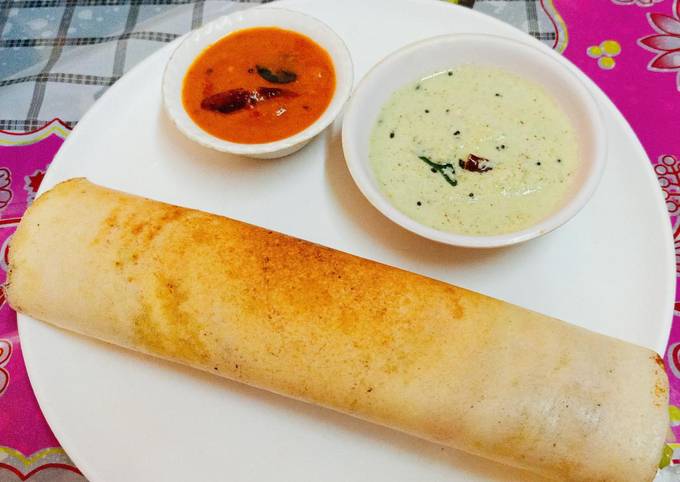 Butter sada crispy dosa Recipe by Mohini Gupta - Cookpad