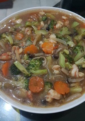 Foto resep Tumis brokoli udang saus tiram
