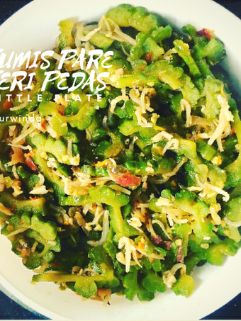 Cara Gampang Menyiapkan Tumis pare teri nasi pedas, Menggugah Selera