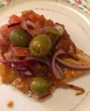 Pescado con aceitunas