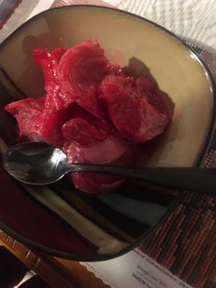 A picture of Cranberry ice.