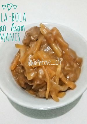 Foto resep Bola-bola ikan asam manis