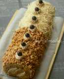 Mocha Nougat & Cheese Swiss Roll Cake