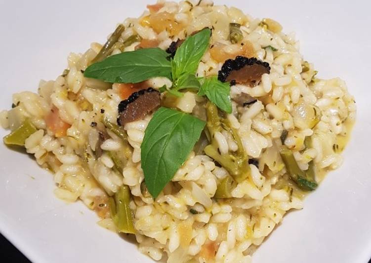 Risotto vegetal cremoso