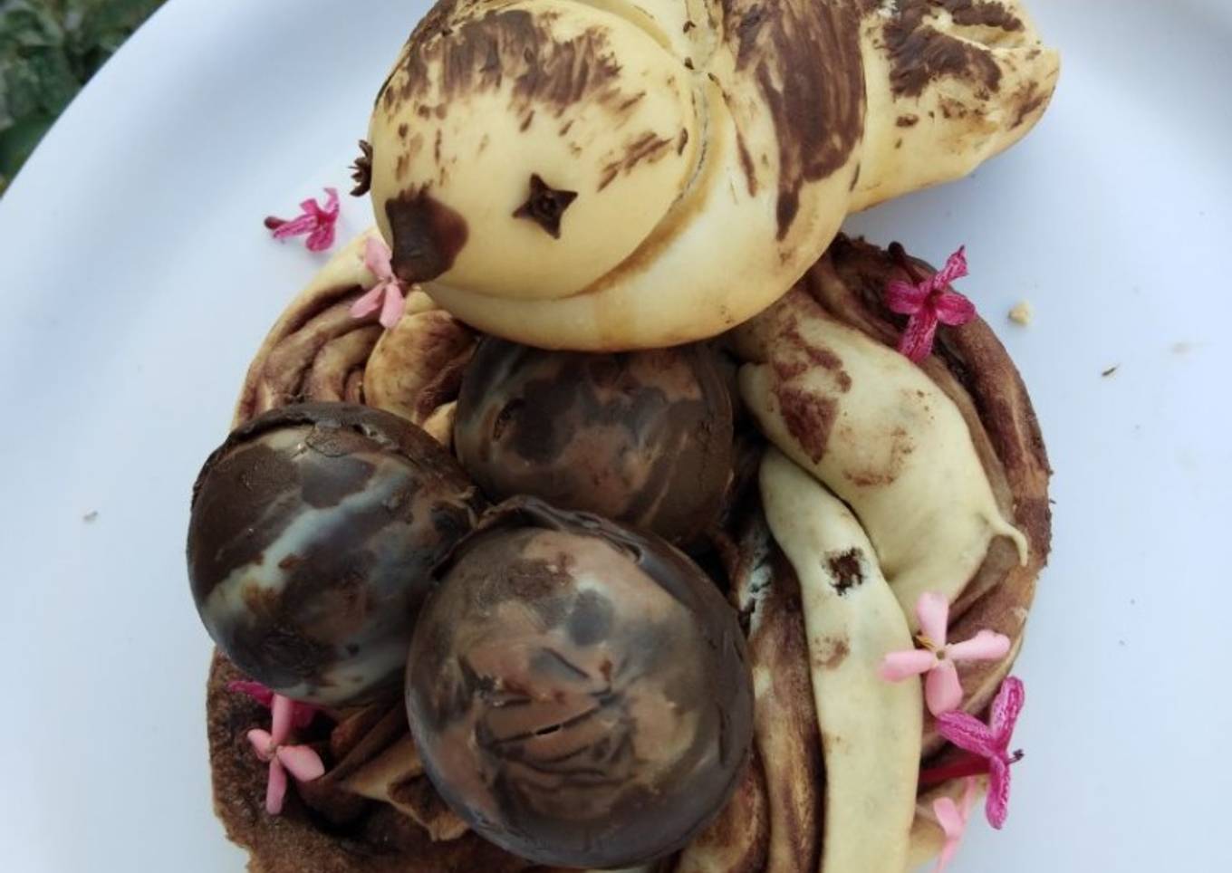 Chocolate bird nest
