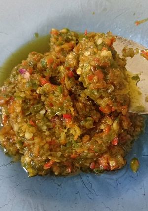 Foto resep Sambel cabe ijo+cabe rawit