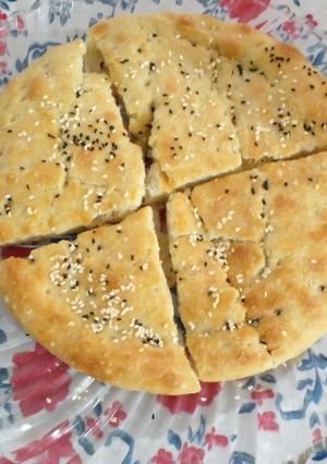 عکسی از دستور نان روغنی با خمیر بربری