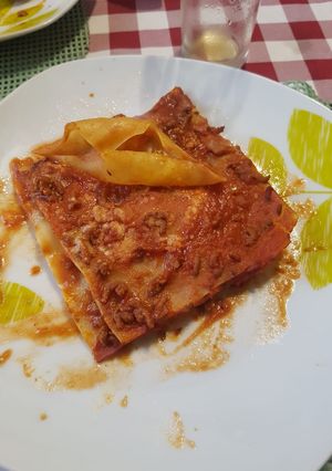 Una foto de Lasaña simple pero exquisita