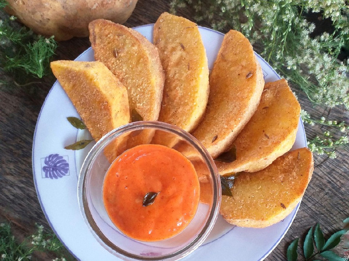 Resep Sweet Potato Wedges (bumbu kari) yang Lezat Sekali