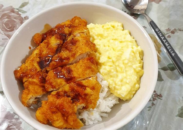 Resep Chicken Katsu Bowl with Egg Mayo Anti Gagal