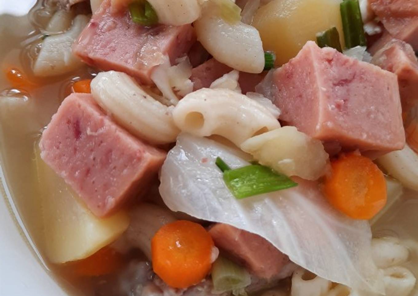 Soup : MaLing Pork Luncheon Meat