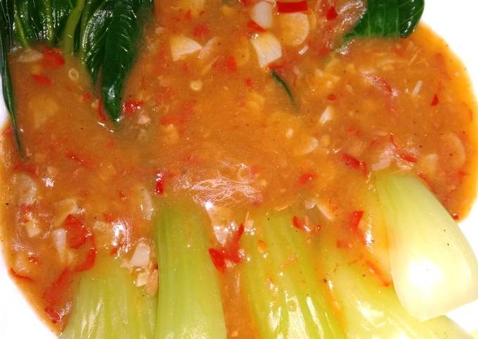 Pak Choi Masak Terasi Ala Resto