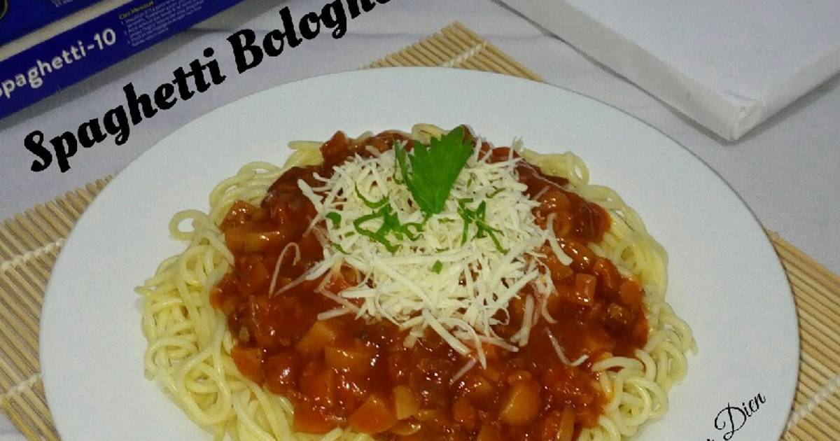 Resep Spaghetti Bolognese Oleh Dapur Dien Cookpad 5513