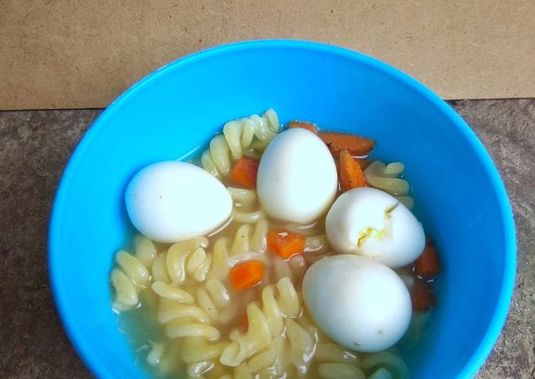 [MPASI 1Y+] Sup Fussili Telur Wortel
