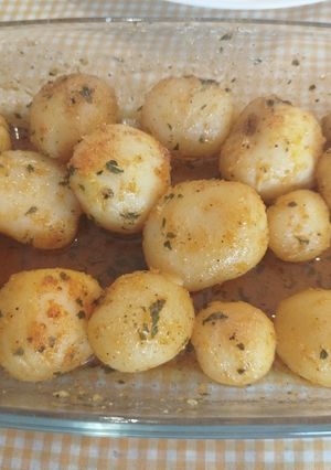 Una foto de Papas cocidas marinadas a tu gusto al Microondas, sartén o freidora de aire