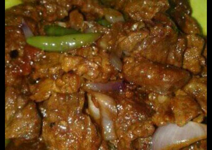 Bagaimana cara bikin Sate goreng daging sapi sajian Lebaran  spesial