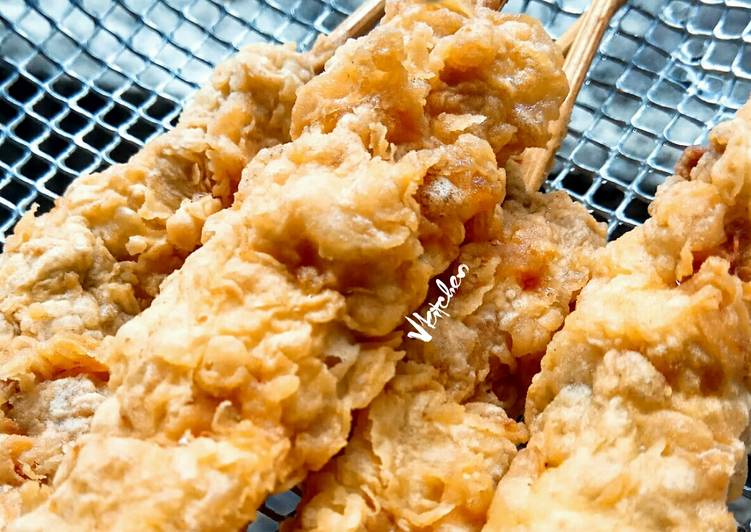 Bagaimana Menyiapkan Sate Ayam Crispy, Sempurna