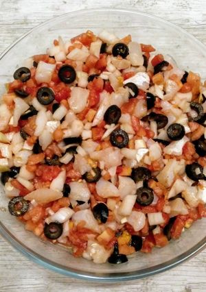 Una foto de Esqueixada de bacalao