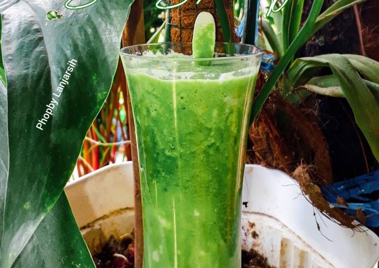 Cara olah Smoothie Sayuran Hijau  Cepat