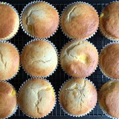 A picture of Custard Stuffed Muffins.