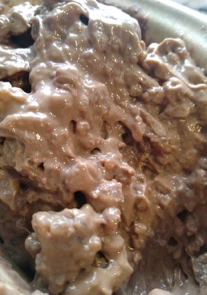 Une photo de Riz au lait chocolat