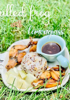 Hình của món Ếch nướng sả.
