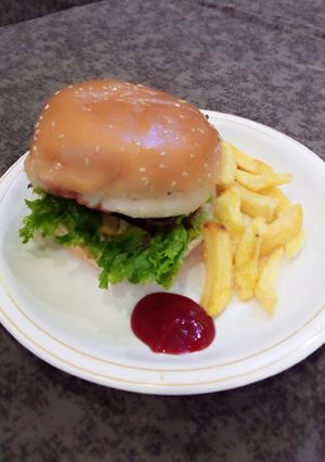 A picture of Fajita burger.
