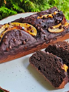 Csokis banánkenyér (cukormentes, teljes kiőrlésű) recept fotója